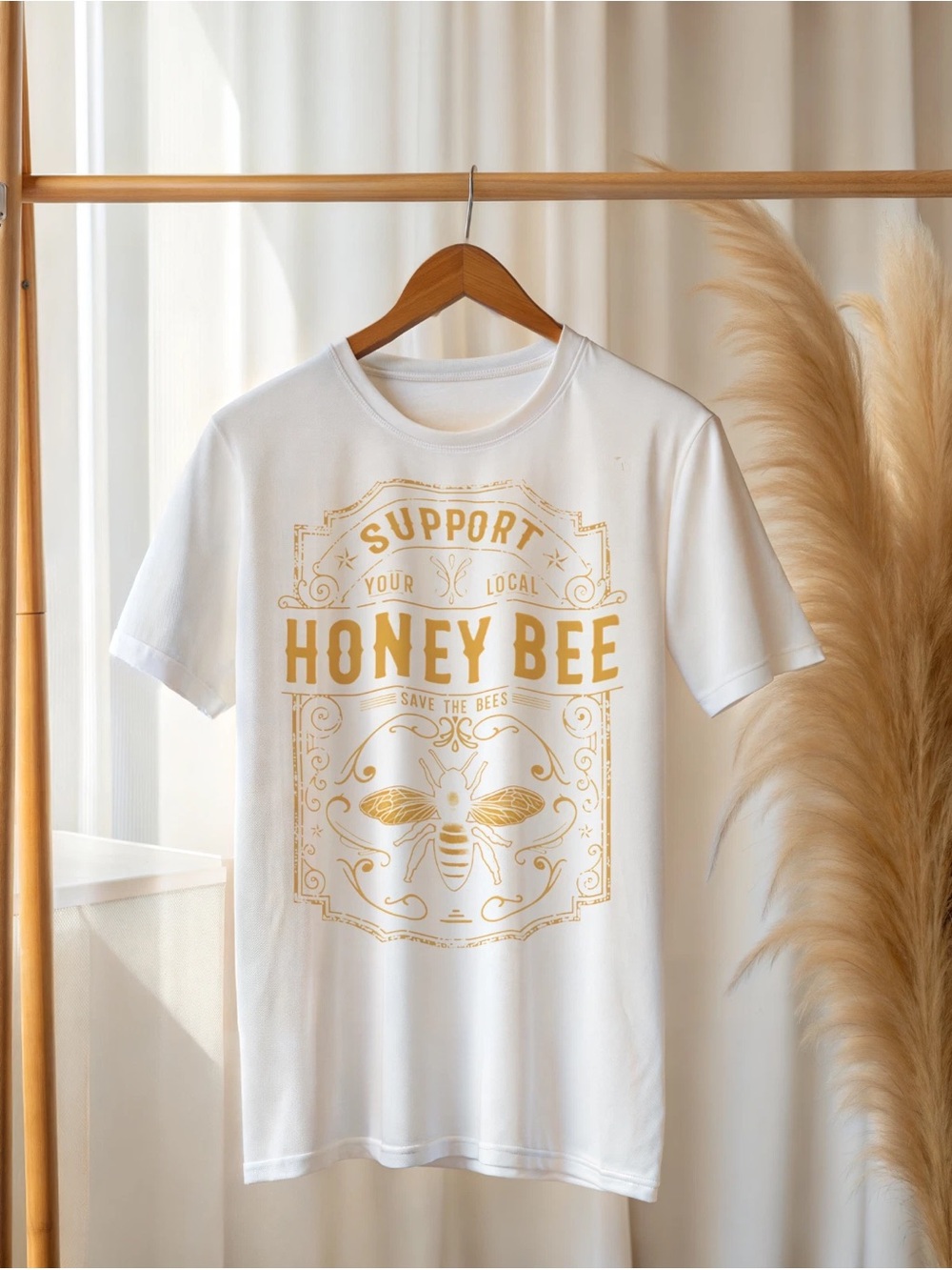 Support Your Local Honey Bee T-Shirt – Save the Bees Graphic Tee